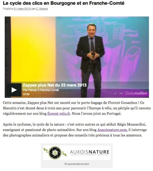 zappez plus net france 3 auxois nature